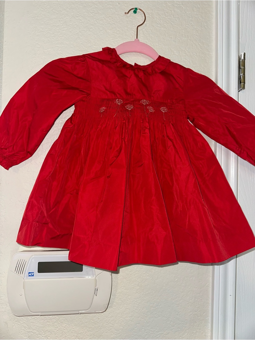 Classic Red Long-Sleeve Dress for Kids TARTINE ET CHOCOLAT baby Dress Rouge 3Y